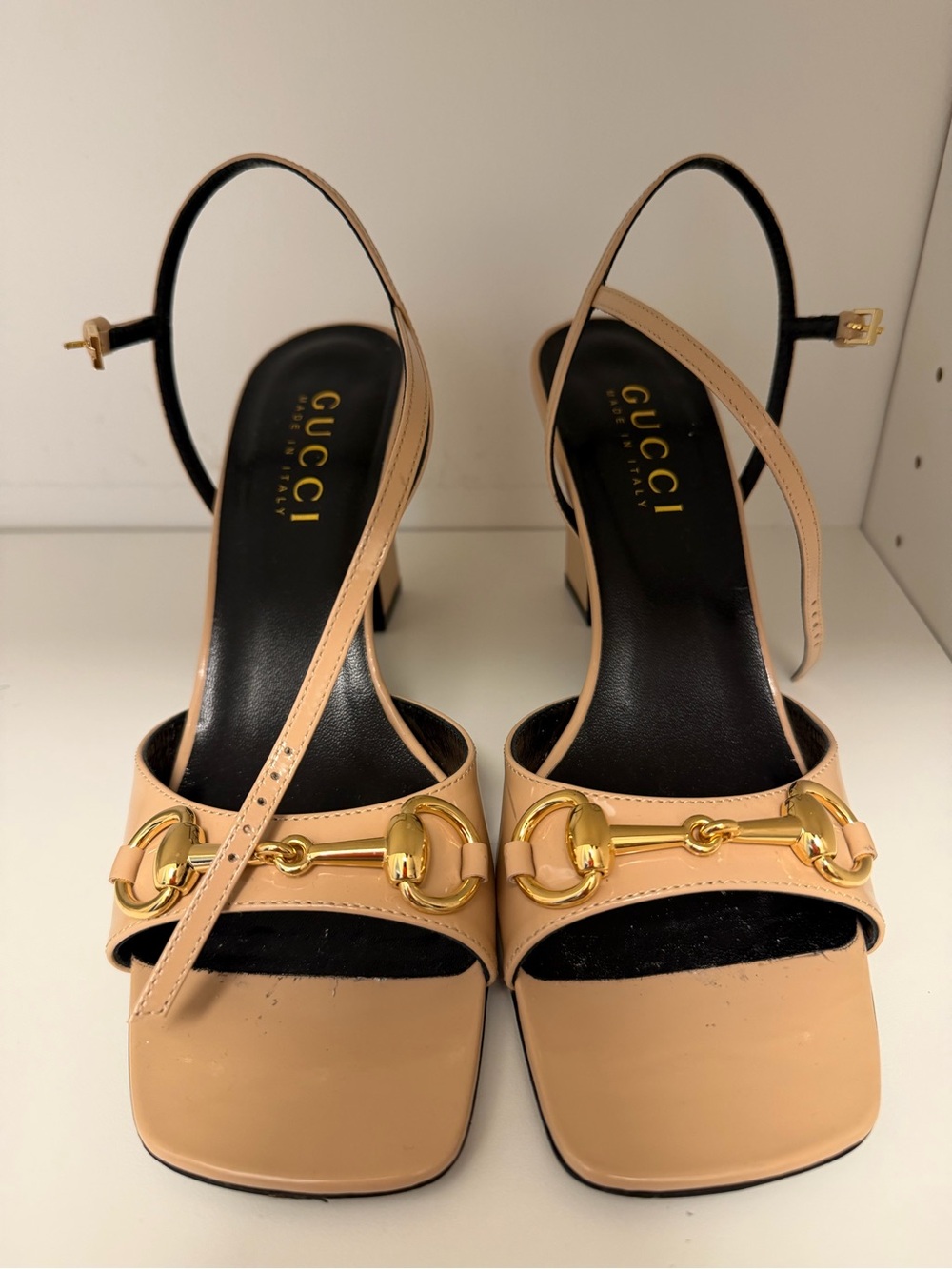 Gucci Signora 85mm Leather Sandals